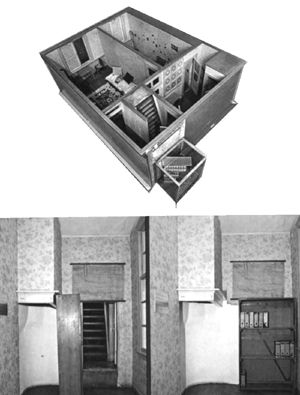 maquette et porte d'entre de l'Annexe